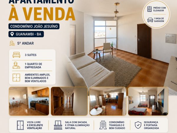 Apartamento á venda – Condomínio João Jesuíno – Guanambi/BA