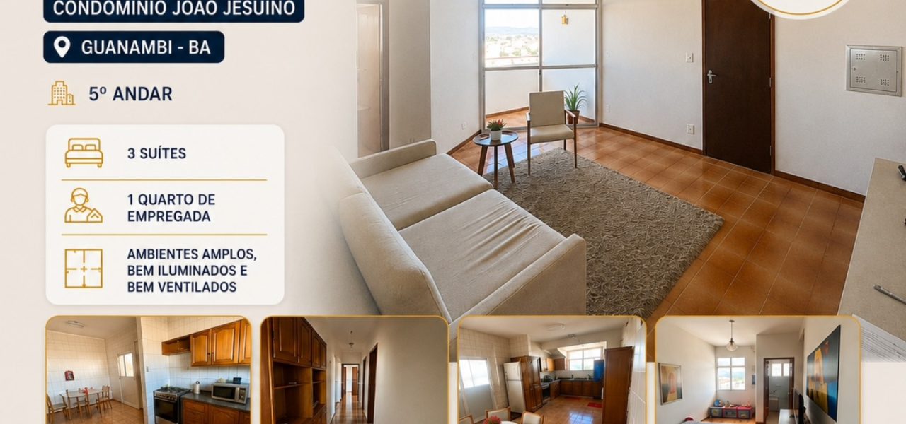 Apartamento á venda – Condomínio João Jesuíno – Guanambi/BA